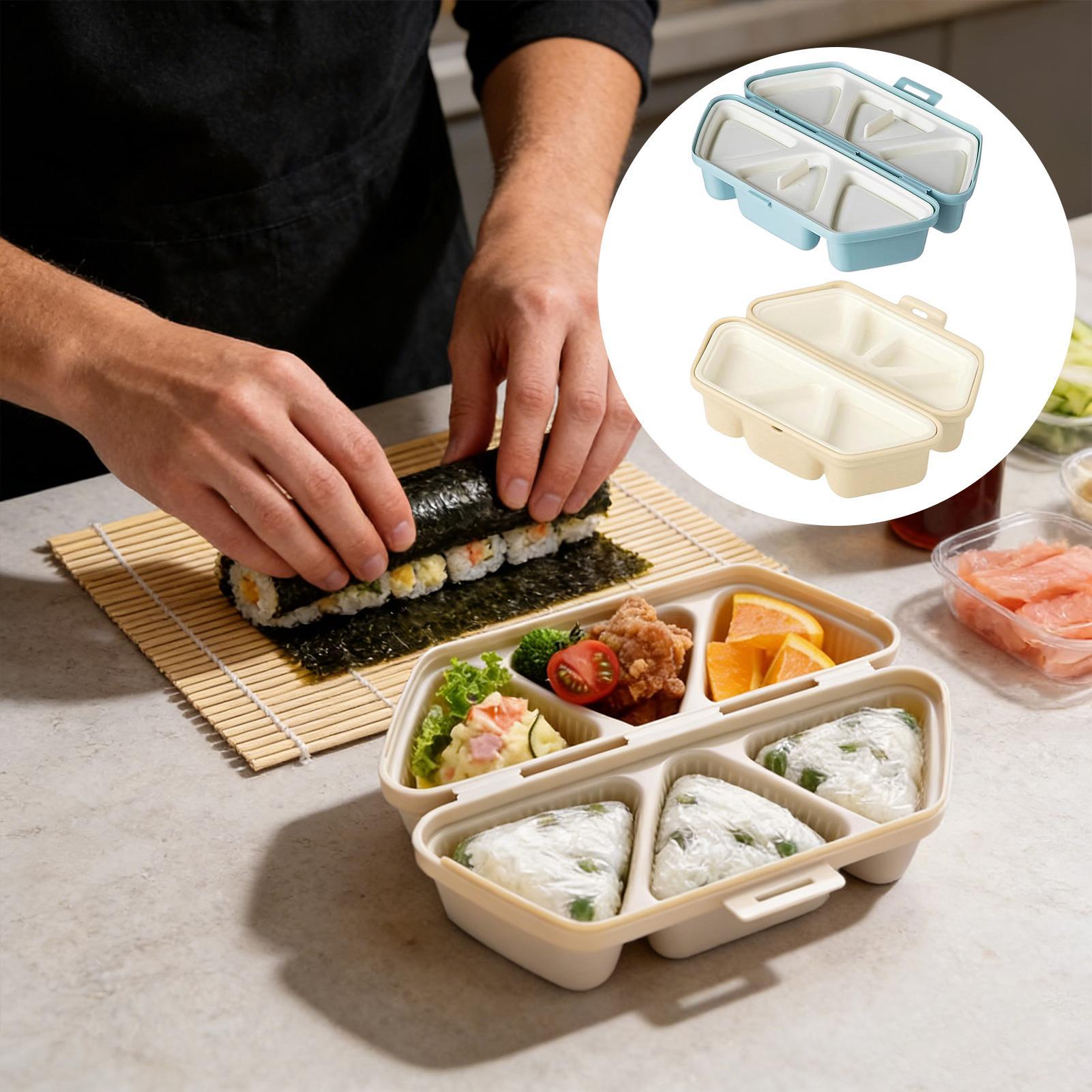 Meal Prep Rice - Sushi Mold Maker 6 Cavity Triangle