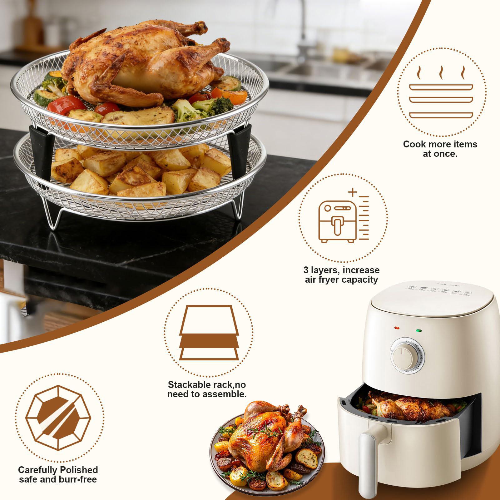 Air Fryer Basket Stainless Ste - Meal Prep Menu review and price