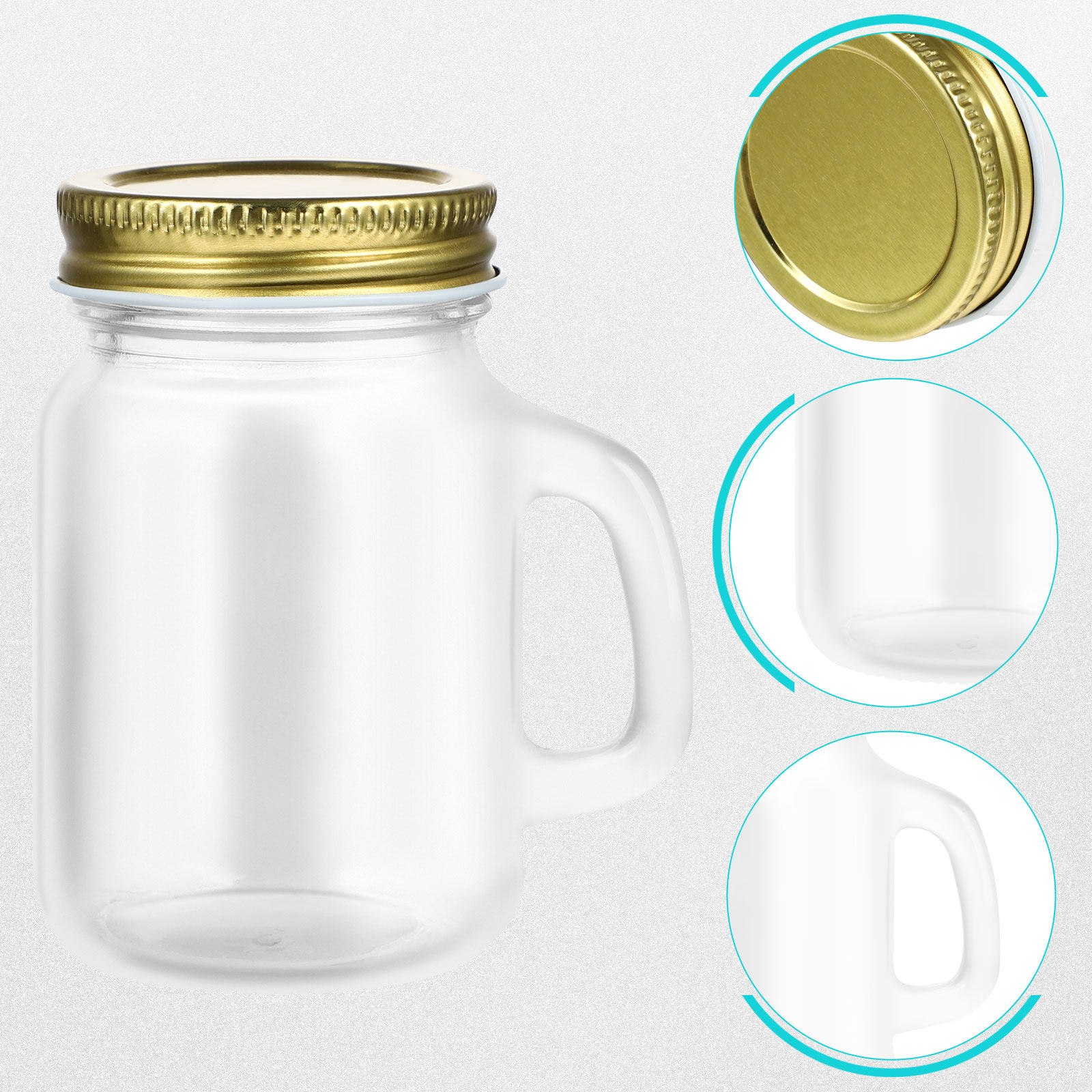 6Pcs Airtight Glass Mason Jars - Meal Prep Day review and price