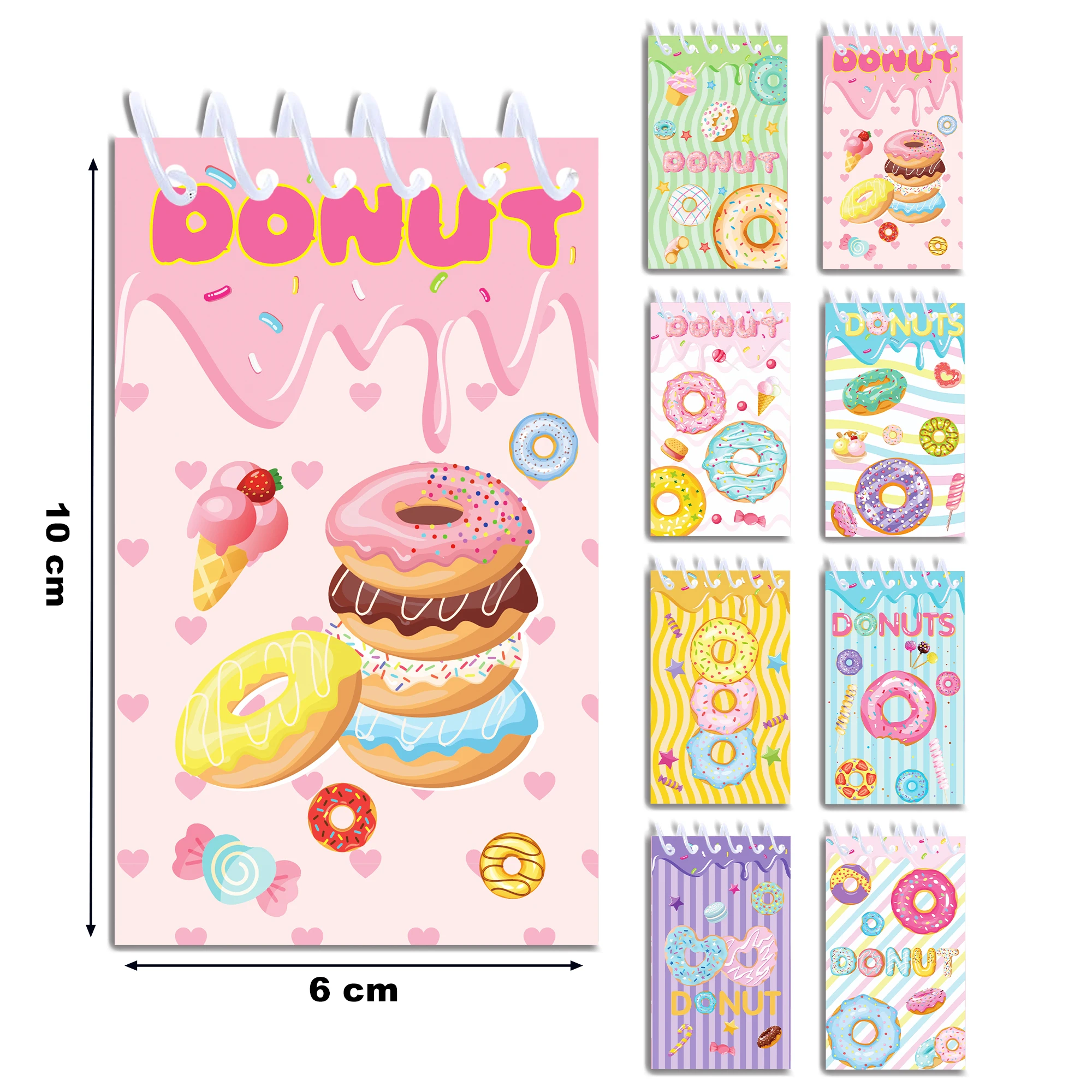 8pcs Donut Mini Notebooks Memo - Meal Prep Notebook review and price