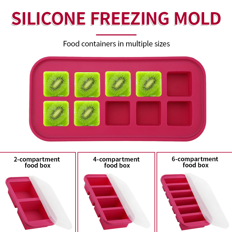 2 Or 3-Piece Silicone Freezer  - Meal Prep Menu review and price