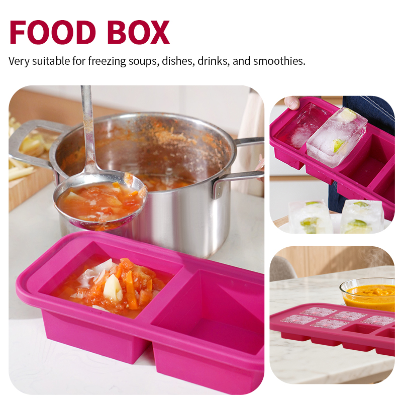 2 Or 3-Piece Silicone Freezer  - Meal Prep Menu review and price