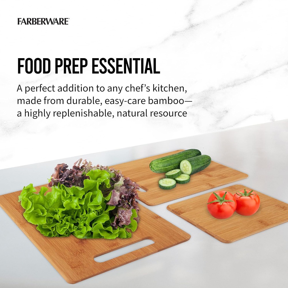 3-Piece Wooden Cutting Board S - Meal Prep Menu review and price
