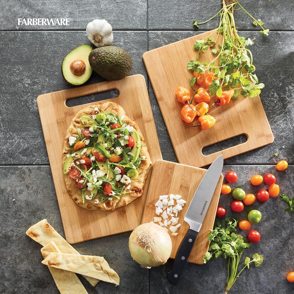 3-Piece Wooden Cutting Board S - Meal Prep Menu review and price