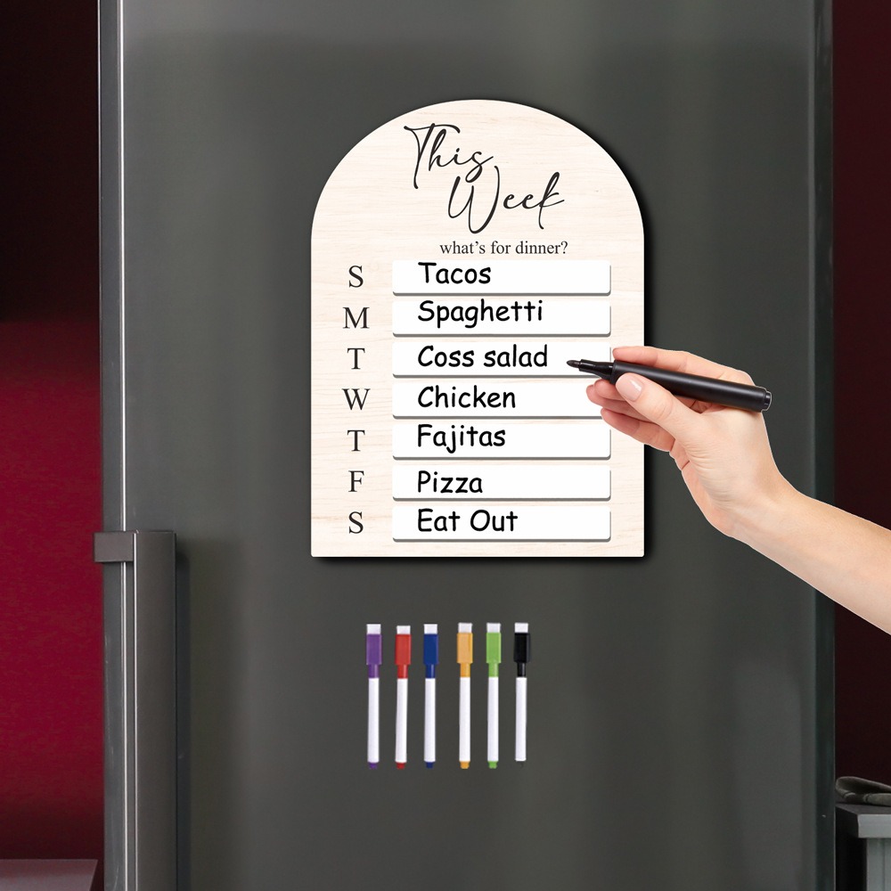 Practical Magnetic Fridge Meal - Meal Prep Menu review and price