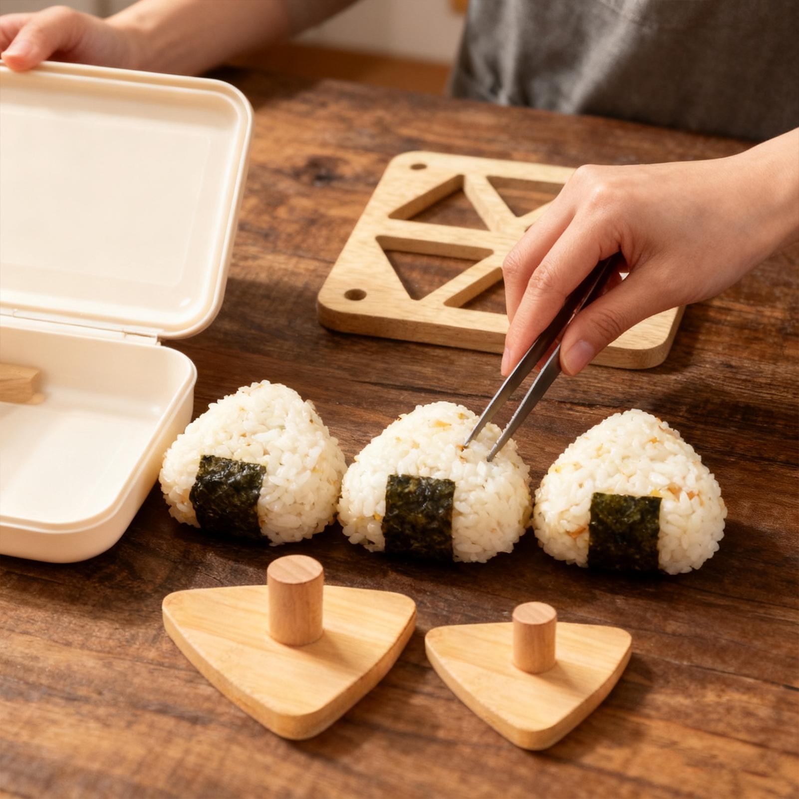Riceball Mold Classic Wooden N - Meal Prep Rice review and price
