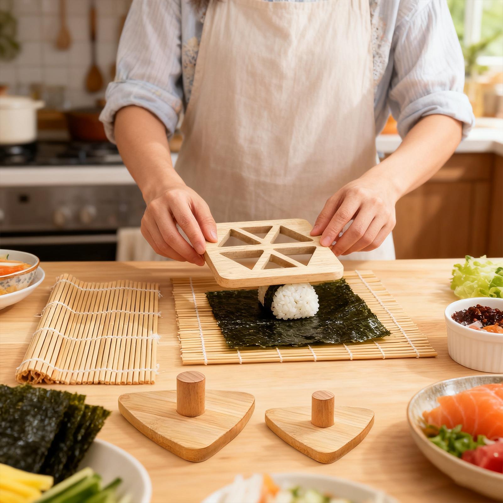 Riceball Mold Classic Wooden N - Meal Prep Rice review and price