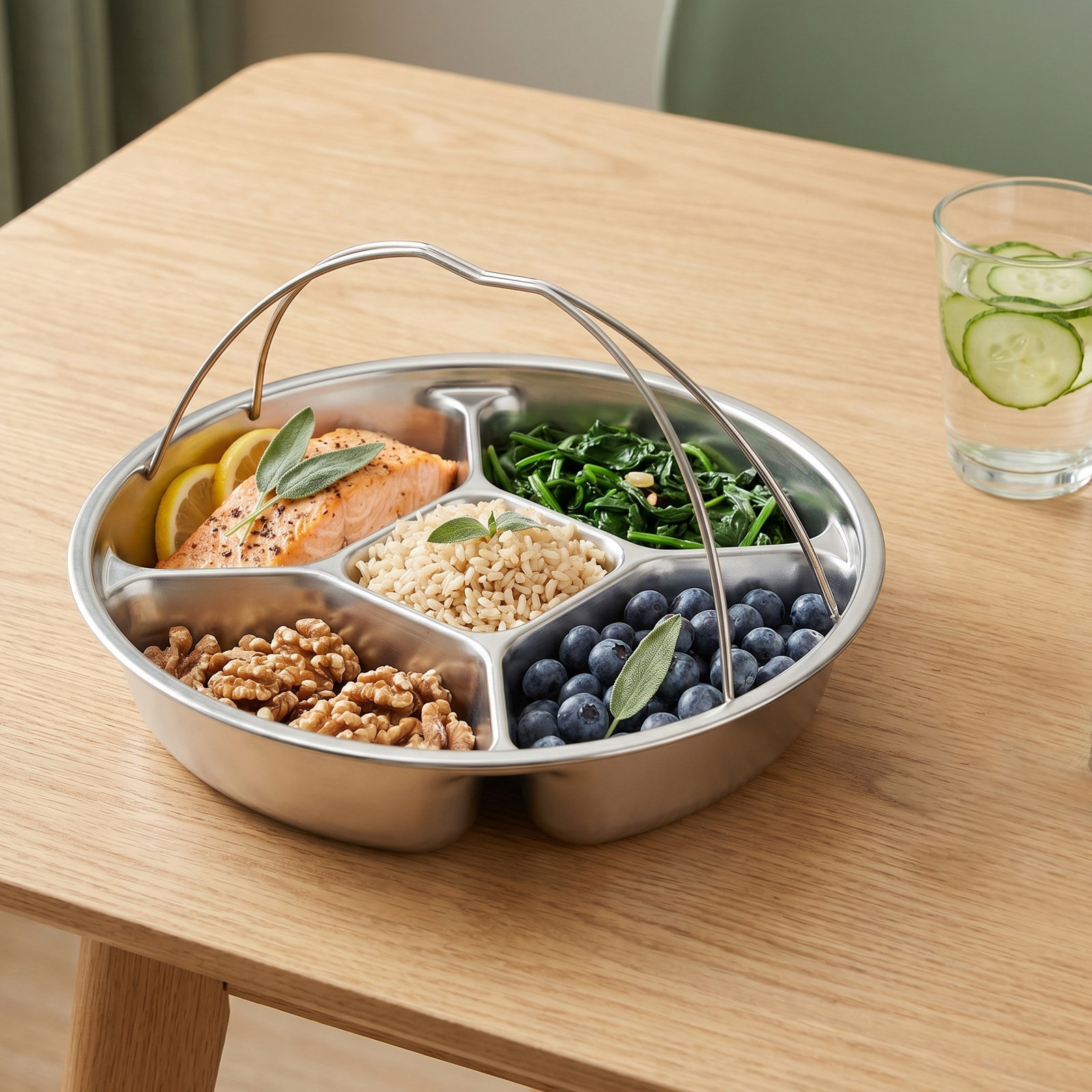 5-Section Stainless Steel Port - Meal Prep Weight Loss review and price