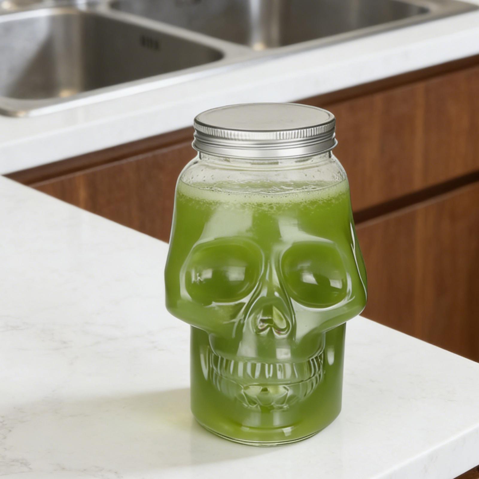 Transparent Skull Jars with Li - Meal Prep Day review and price