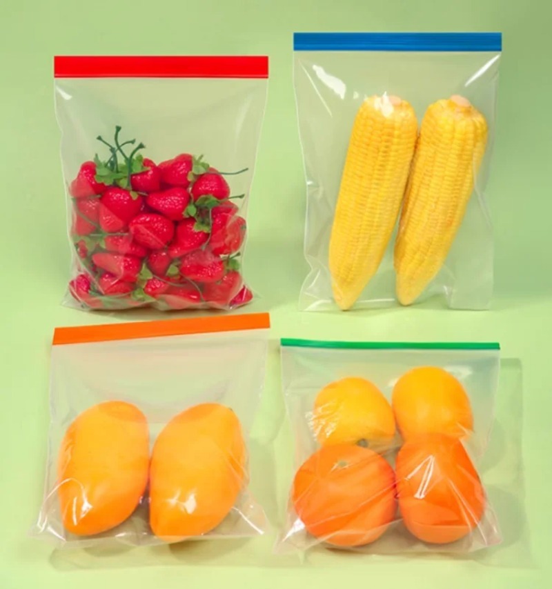 Colorful Clear PE  Zipper Stor - Meal Prep Day review and price