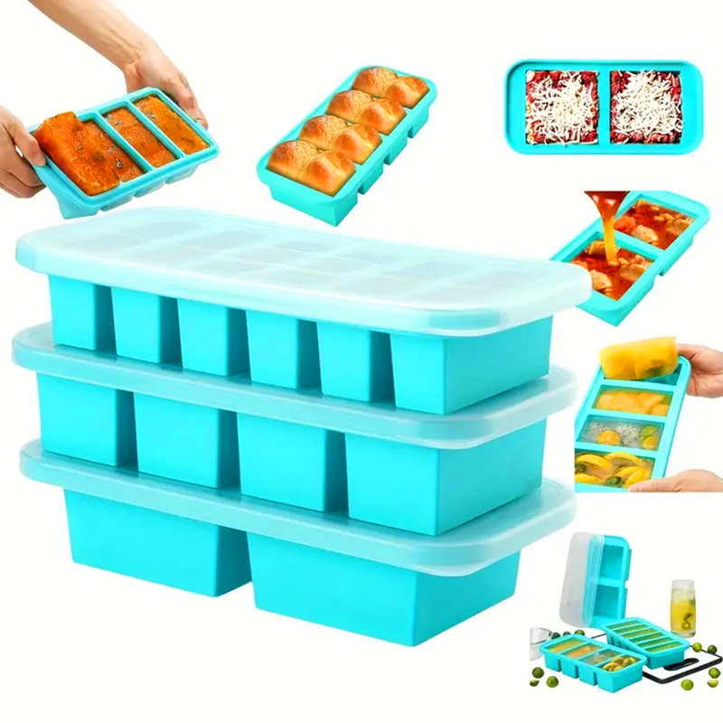 2 or 3-piece Silicone Freezer  - Meal Prep Menu review and price