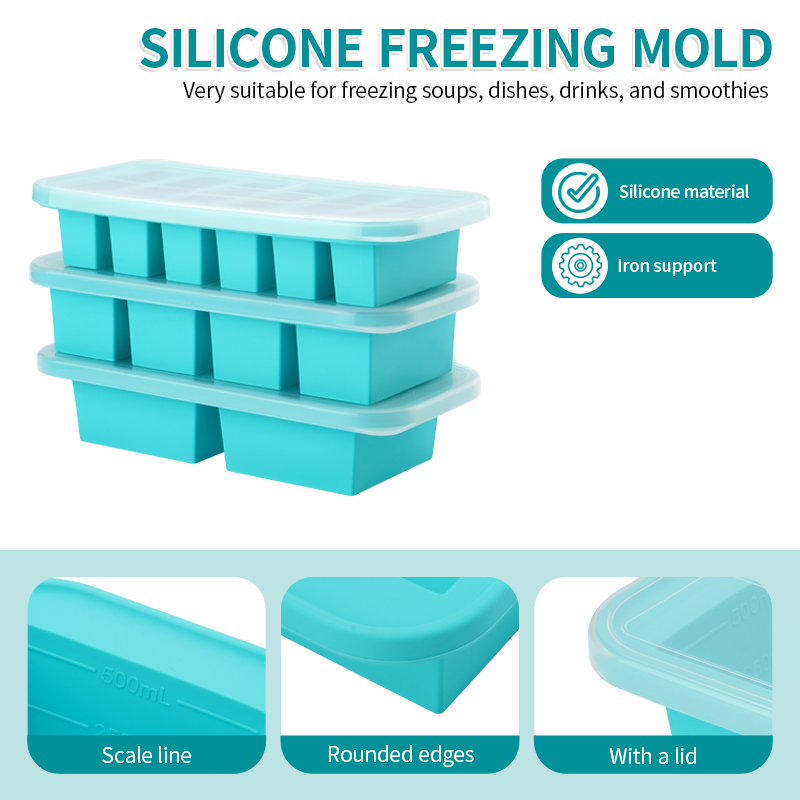 2 or 3-piece Silicone Freezer  - Meal Prep Menu review and price