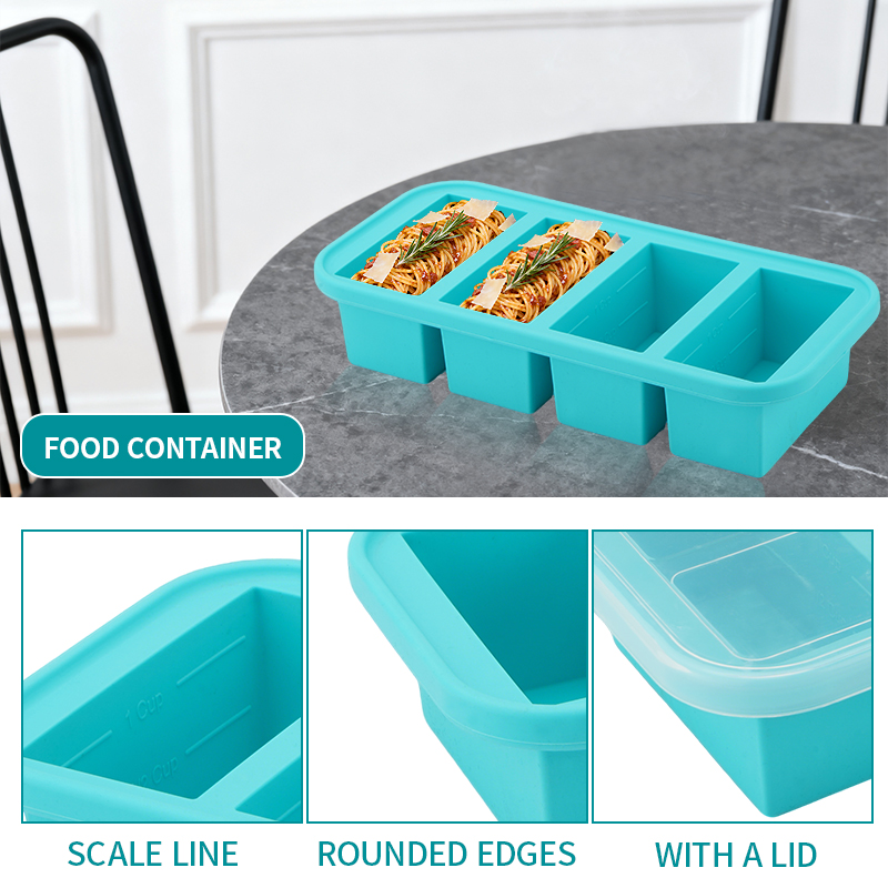 2 or 3-piece Silicone Freezer  - Meal Prep Menu review and price