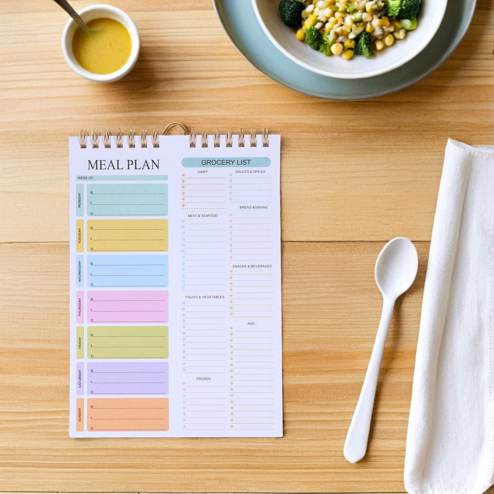 Weekly Meal Planner Notebook A - Meal Prep Menu review and price