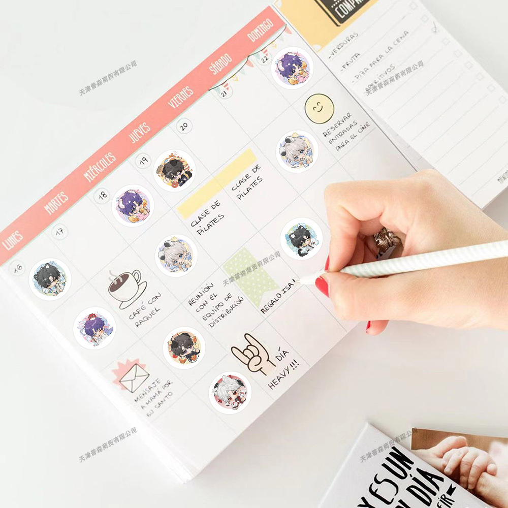 500Pcs Roll Kawaii Cartoon Sti - Meal Prep Notebook review and price