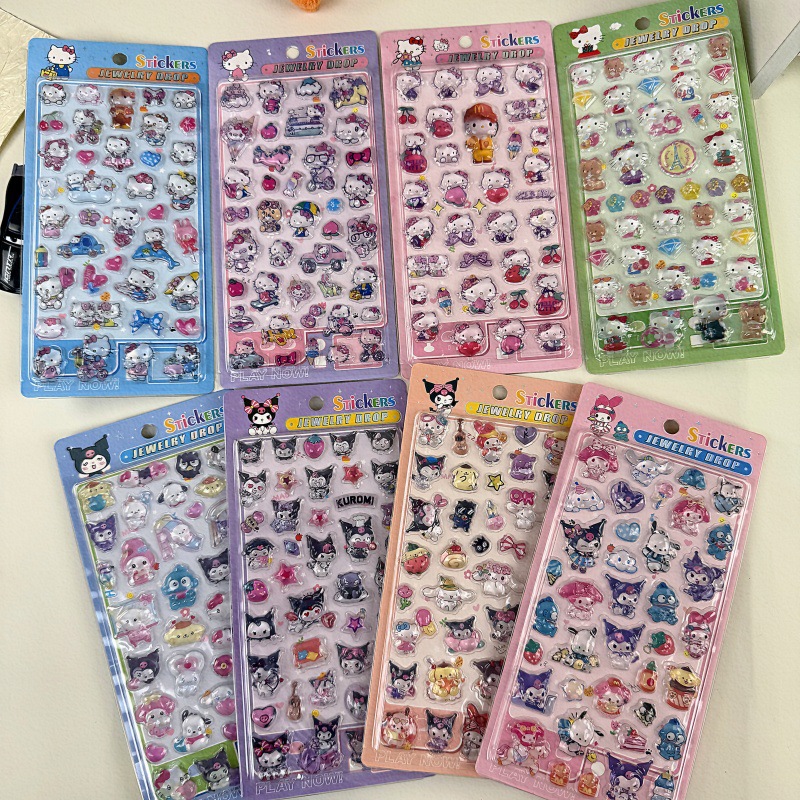 Hello Kitty Stickers 3D Emboss - Meal Prep Notebook review and price