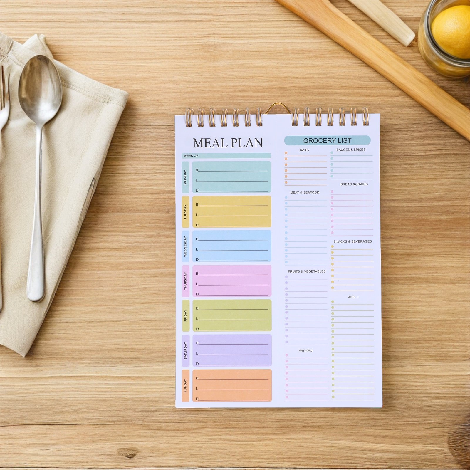 52Sheets A5 Weekly Meal Planne - Meal Prep Menu review and price