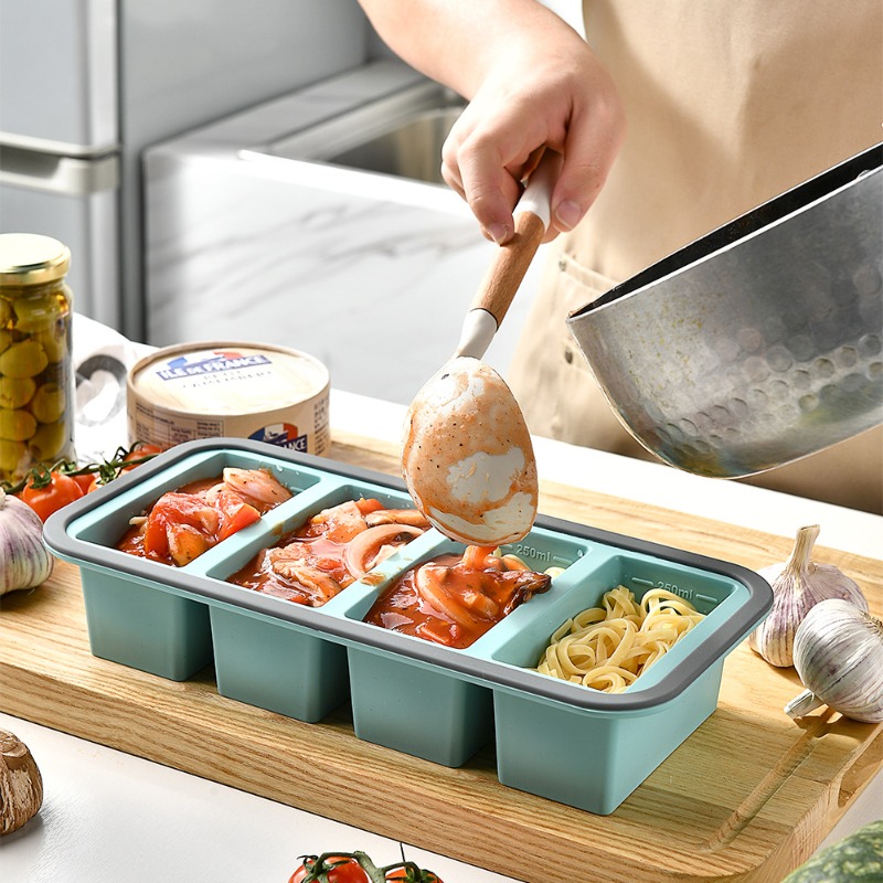 1pc Silicone Food Freezer Tray - Meal Prep Menu review and price