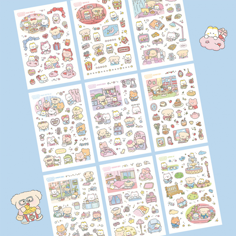 Cute Cartoon Animal Bear Stick - Meal Prep Notebook review and price