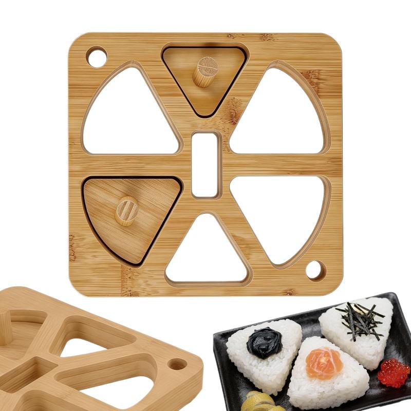 Wooden Onigiri Rice Ball Mold  - Meal Prep Rice review and price