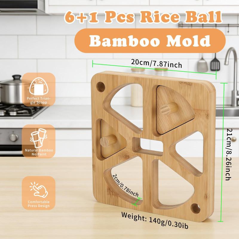 Wooden Onigiri Rice Ball Mold  - Meal Prep Rice review and price